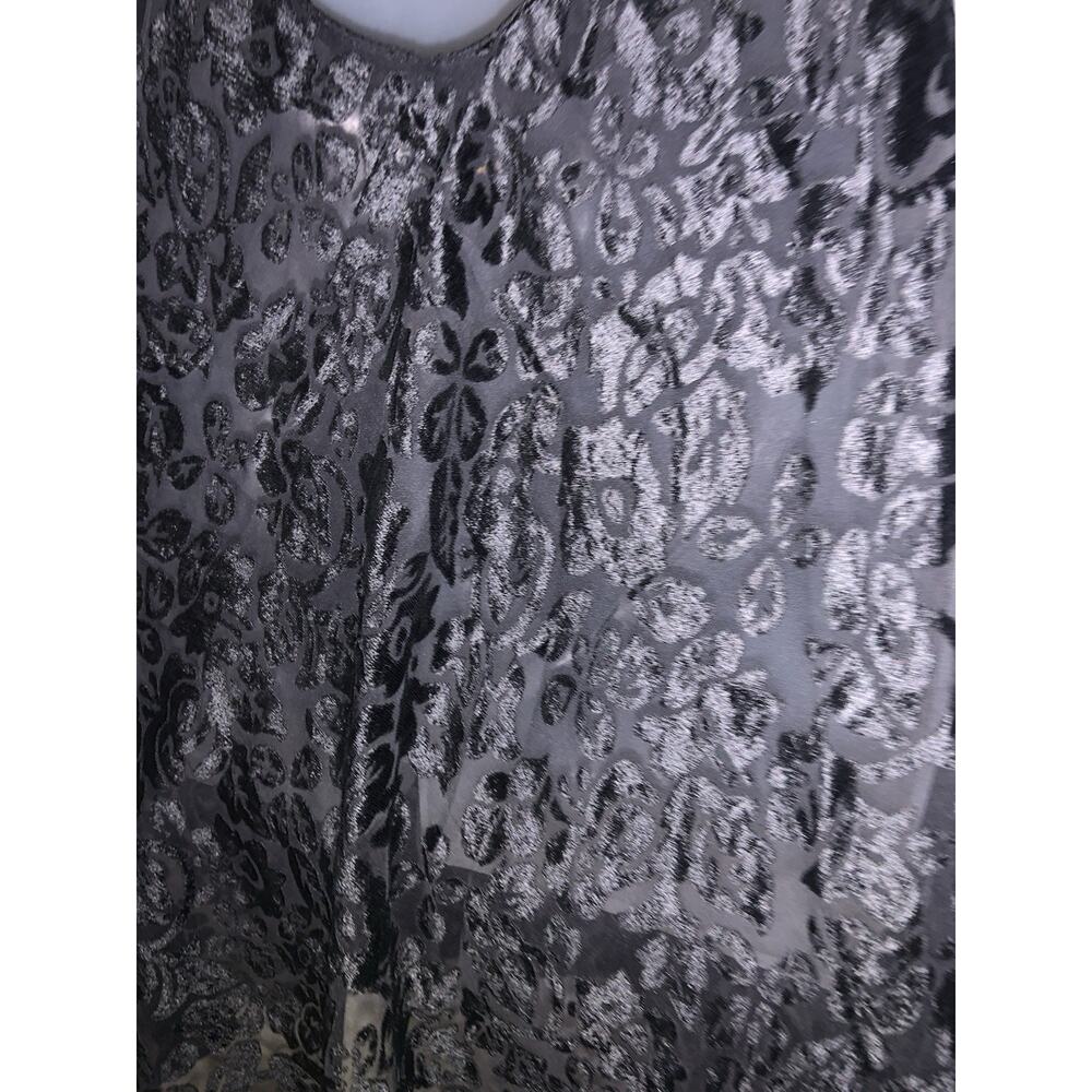 Victoria’s Secret Vintage Black Burnout Velvet Lingerie Slip Dress Size Medium? - Picture 4 of 7